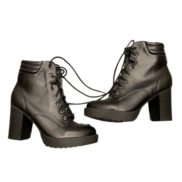 Madden Girl Shoes - Madden girl lace up high heel combat boots NWOT